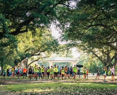 starting line of the Arts & Hearts 5k