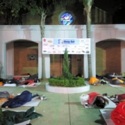 Sleepers during sleep out 2019