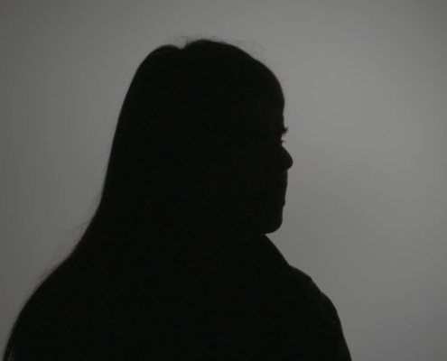 Silhouette of a woman