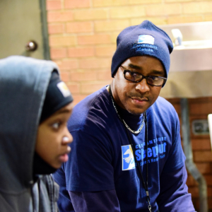 David Jones looks at a Covenant House youth